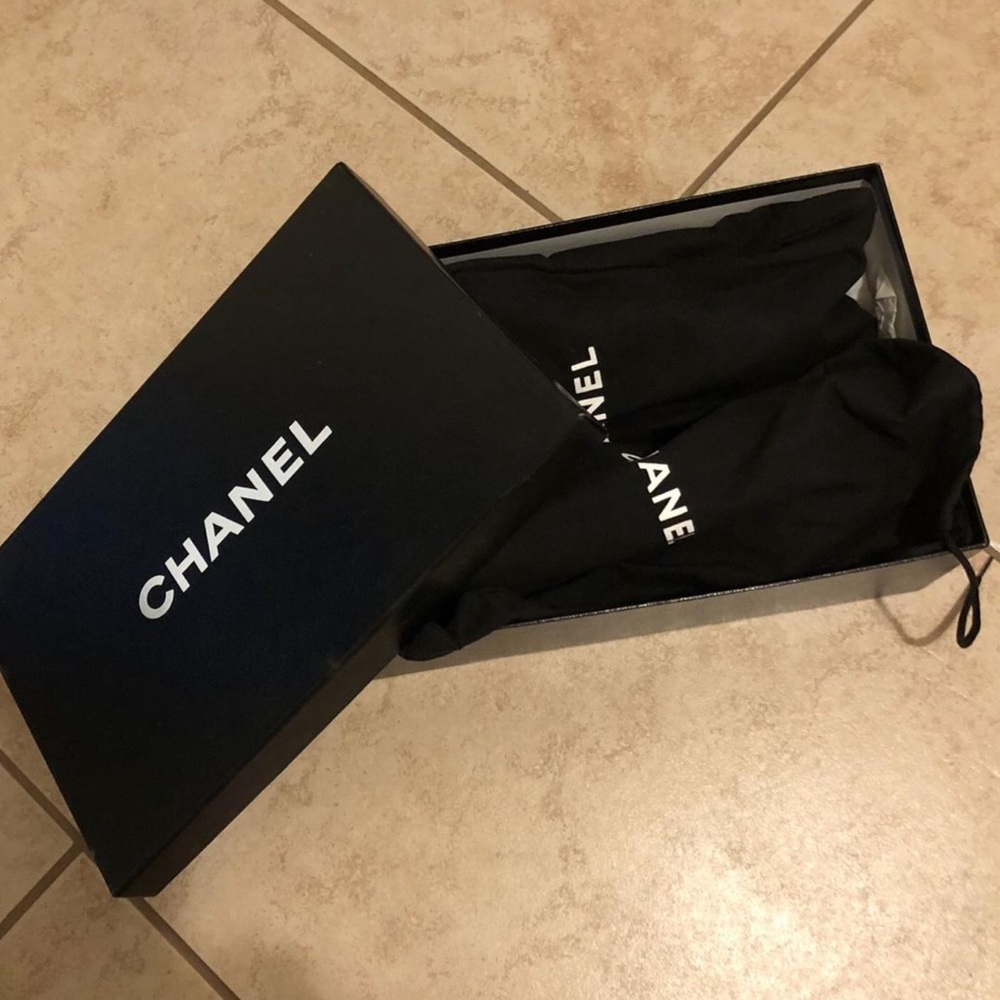 CHANEL SANDALS WEDGE HEEL WITH LARGE CC LOGO - Picture 3 of 8
